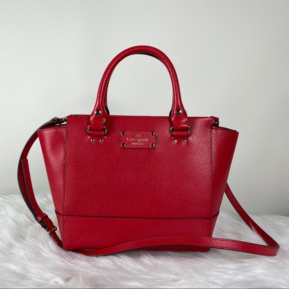 Kate Spade RED Small Camryn Wellesley Satchel - Picture 2 of 7